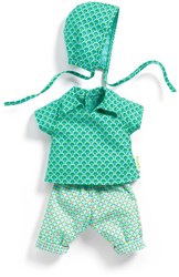 Djeco ropa de muñeca Zazen - Conjunto bebé Petit Pan algodón