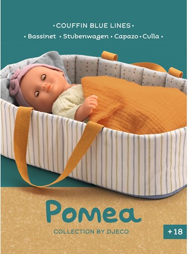 Djeco accesorios moisés Blue Lines cama de muñecas ligera-3