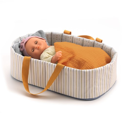 Djeco accesorios moisés Blue Lines cama de muñecas ligera-2