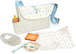 Djeco accesorios Mealtime set - accesorios de madera FSC para muñecas