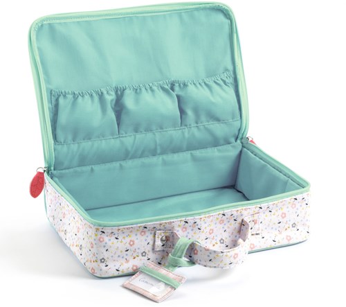 Djeco accesorios maleta muñecas - maleta de viaje resistente para muñecas-3