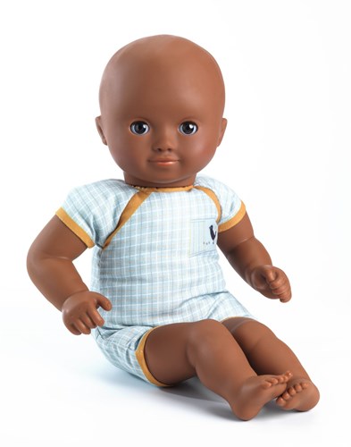 Djeco muñecas 32 cm muñeca bebé Mimosa - muñeca suave con ojos dormilones-2