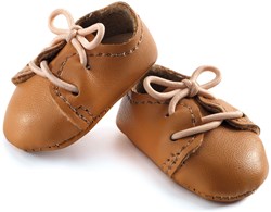 Djeco ropa de muñeca Zapatos marrones para muñeca bebé accesorio
