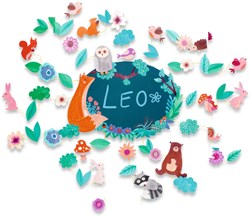 Djeco mosaicos & pegatinas En el bosque - juguete creativo FSC