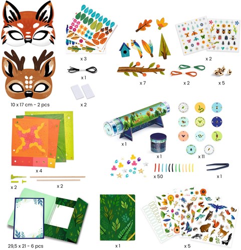 Djeco caja multi-actividad Nature - set creativo FSC MIX-2