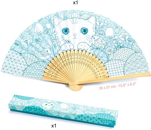 Djeco abanico creativo Koneko - set de manualidades para niños-2