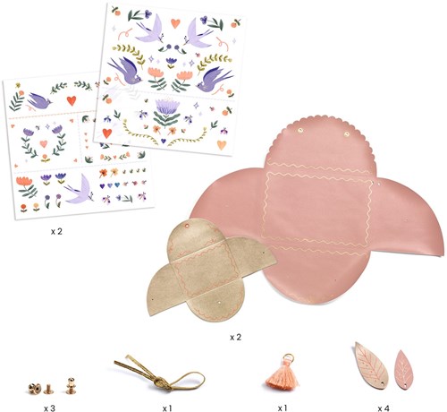 Djeco set de manualidades Sweet fashionista - crea bolsos únicos-2