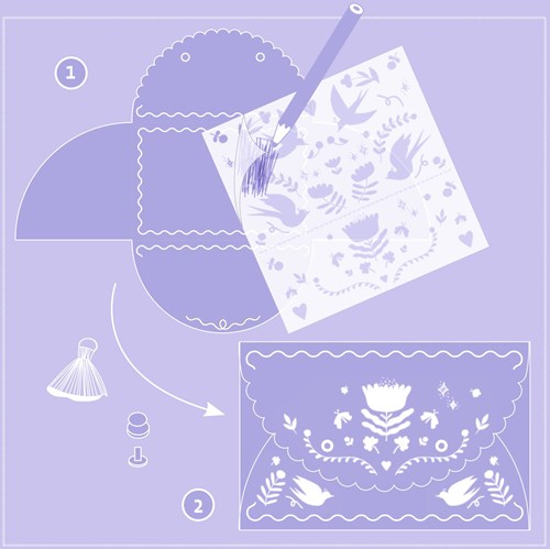 Djeco set de manualidades Sweet fashionista - crea bolsos únicos-3