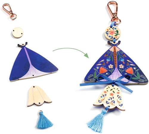 Djeco set de manualidades Butterflies - crea joyas creativas para niños-2