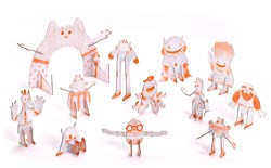 Djeco set creativo Team monsters - juguete creativo cartón FSC