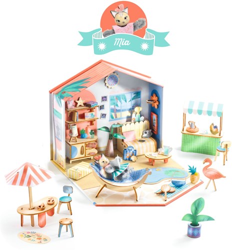 Djeco set de manualidades casa Mi House - juguete creativo para niños-2