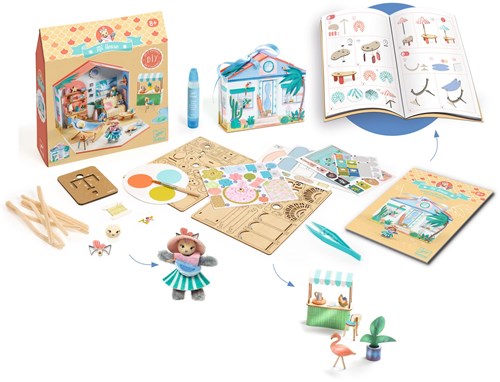 Djeco set de manualidades casa Mi House - juguete creativo para niños-3