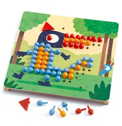 Djeco juego de mosaico Mosaïco rigolo - juguete educativo FSC