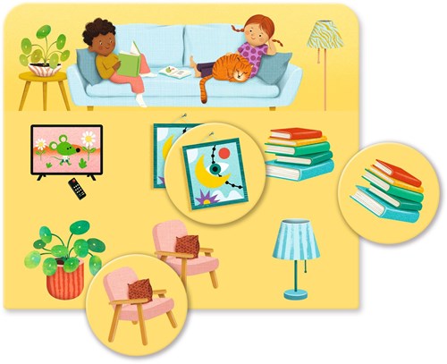 Djeco juego educativo La casa - Juego de loto para niños-2