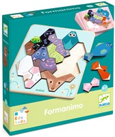 Djeco juguete educativo Eduludo Formanimo juego de formas de animales-2