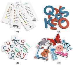 Djeco caja de letras de madera juguete educativo - FSC MIX