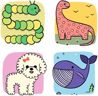 Djeco set de dibujo Step by Step Lama & Co - juguete creativo FSC MIX-2