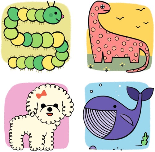 Djeco set de dibujo Step by Step Lama & Co - juguete creativo FSC MIX-2