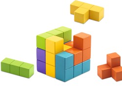Djeco juego de puzzle Cubissimo - juego de lógica de madera FSC