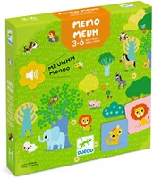Djeco juego Memo Meuh - juego de memoria con sonidos de animales FSC MIX-3