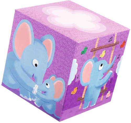 Djeco bloques de madera Rainbow blocks - cubos apilables coloridos FSC-3