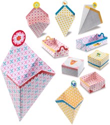 Djeco set de origami cajitas pequeñas - juguete creativo