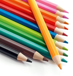 Djeco lápices acuarelables 12 piezas - set de colores madera FSC