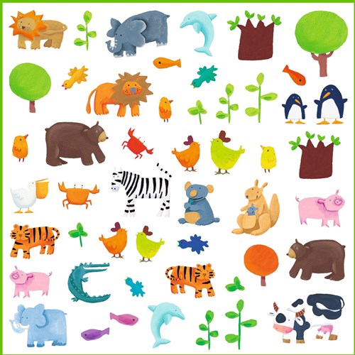 Djeco stickers animales - papel FSC - 160 unidades - set creativo-2