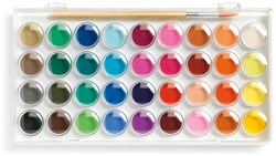 Djeco paleta de colores 36 color cakes - témperas para niños