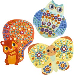 Djeco set de mosaico creativo Milfiori - animales FSC MIX