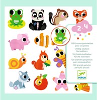 Djeco pegatinas animales bebé - FSC MIX - pegatinas grandes para niños pequeños-3