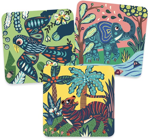 Djeco dibujos para rascar animales grandes - FSC MIX - set creativo-2