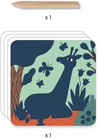Djeco dibujos para rascar animales grandes - FSC MIX - set creativo-3