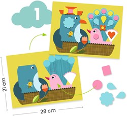 Djeco puzzle de madera Le chat et ses amis - FSC MIX - juguete para niños pequeños