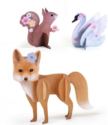 Djeco set de juguetes creativos multi actividades fluffy box rotuladores