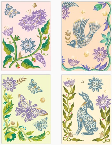 Djeco set creativa Passiflore para niños - arte y manualidades