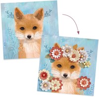 Djeco set creativo papel coronas de flores para niños-2