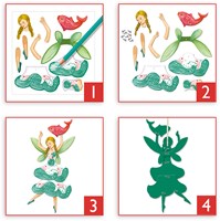 Djeco páginas para colorear Fairies - set creativo muñecas hadas-3