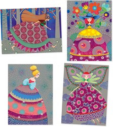 Djeco tarjetas para rascar The beauties' ball - juguete creativo FSC MIX