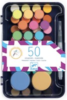 Djeco paleta de témperas - 53 colores para niños-2