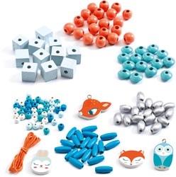 Djeco cuentas madera joyas Little animals set niños