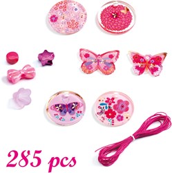 Djeco cuentas Butterflies set de joyería creativa para niños