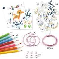 Djeco kit creativo plástico mágico cervatillo y pájaro FSC MIX juguete creativo-3