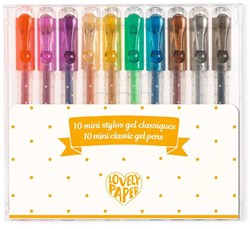 Djeco bolígrafos gel set 10 mini classic escribir dibujar