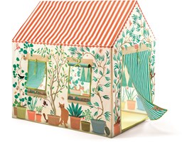 Artículos Djeco para habitación infantil como tiendas y lámparas