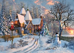 Eurographics Dominic Davison: Landhaus zu Weihnachten - 1000 Teile