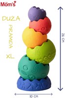 Mom's Care juguete sensorial gran pirámide pastel educativo-2
