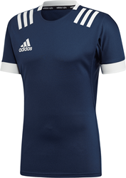 Adidas camiseta rugby camiseta deportiva XL azul marino blanco - 3-Stripes hombre