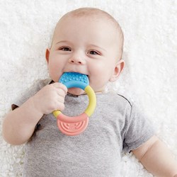 Hape anillo de dentición bebé - anillo de arroz, seguro y colorido