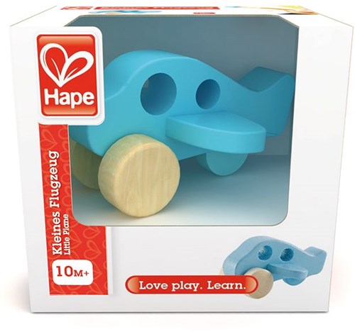 Hape avión de juguete de madera - duradero y colorido-3
